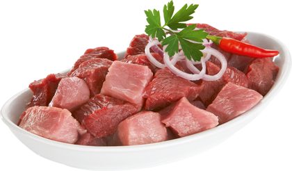 Gulaschfleisch für Deftige Gulaschsuppe mit Paprika und Kartoffeln