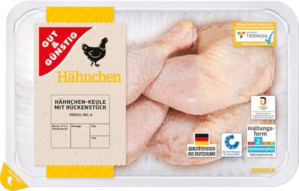 Hähnchenschenkel für Hähnchenschenkel in Weißwein-Pilz-Soße mit Spätzle
