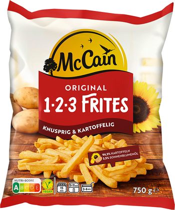 Pommes frites für Käs-Pommes mit Bergkäse und Röstzwiebeln