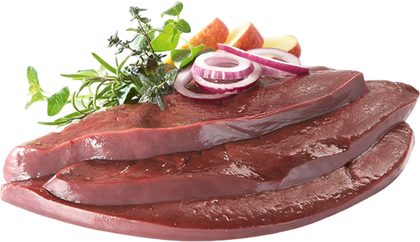 Kalbsleber für Kalbsleber mit Apfelringen und Röstzwiebeln
