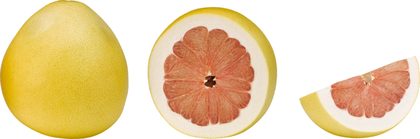 Pomelo für Pomelo-Salat mit Garnelen und Erdnüssen