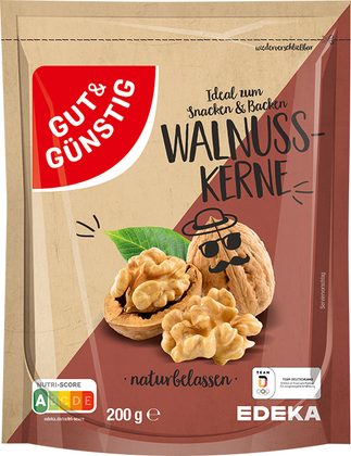 Walnusskerne für Spaghetti mit Walnuss-Bergkäse-Pesto